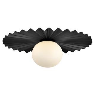 Stevie Medium Flush Mount or Sconce in Black