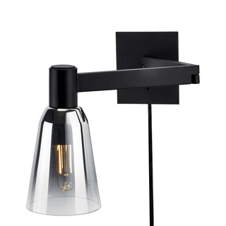 Audrey Swing Arm Wall Light - Matte Black