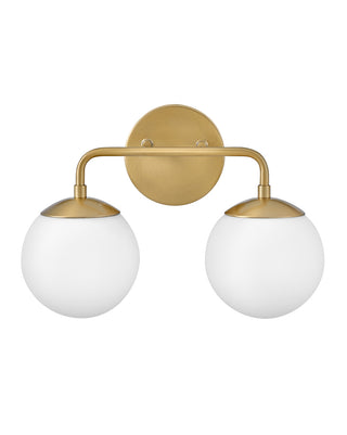 Julep Small Two Light Vanity in Lacquered Brass