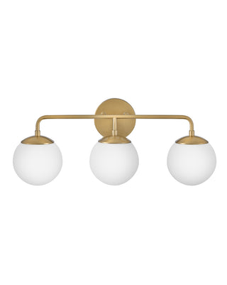 Julep Medium Three Light Vanity in Lacquered Brass