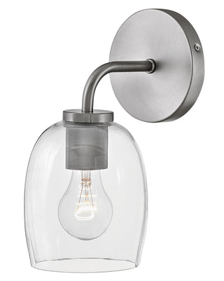 Percy Medium Single Light Vanity in Antique Nickel