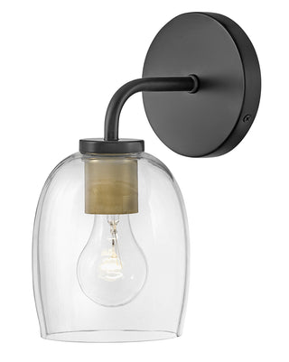 Percy Medium Single Light Vanity in Black