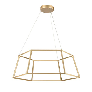 Minimalist 23.25'' Wide LED Pendant - Soft Gold