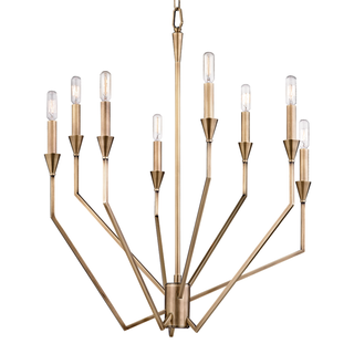 Archie Chandelier Aged Brass