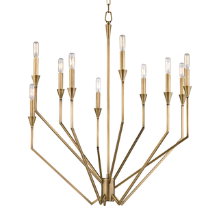 Archie Chandelier Aged Brass