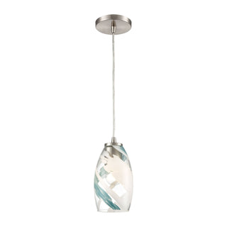 Turbulence 5'' Wide 1-Light Pendant - Satin Nickel