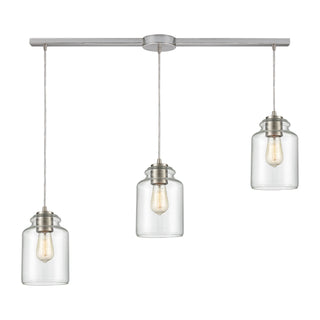 Josie 36'' Wide 3-Light Multi Pendant - Satin Nickel