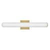 Marti Medium LED Vanity in Lacquered Brass