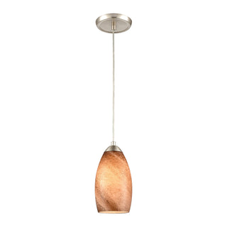 Planetario 5'' Wide 1-Light Mini Pendant - Satin Nickel