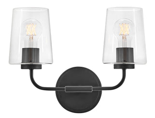 Kline Small Two Light Vanity in Black