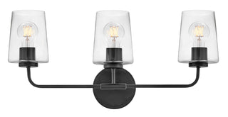Kline Medium Three Light Vanity in Black