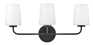 Kline Medium Three Light Vanity in Black