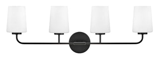 Kline Large Four Light Vanity in Black