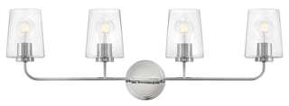 Kline Large Four Light Vanity in Chrome