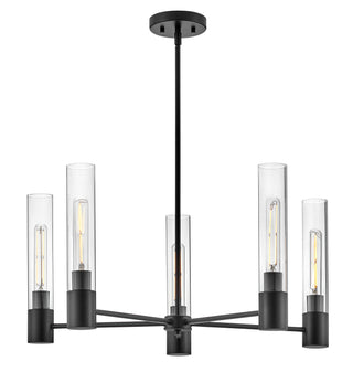 Shea Medium Single Tier Chandelier in Black