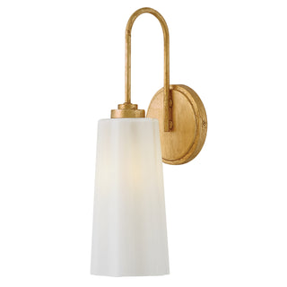 Honey Medium Single Light Vanity in Distressed Brass