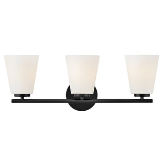 Bri Medium Three Light Vanity in Black