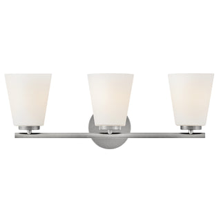 Bri Medium Three Light Vanity in Brushed Nickel