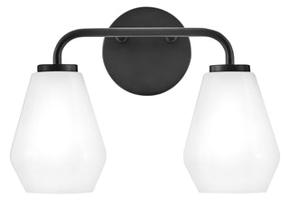 Gio Small Two Light Vanity in Black