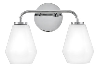 Gio Small Two Light Vanity in Chrome