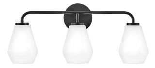 Gio Medium Three Light Vanity in Black