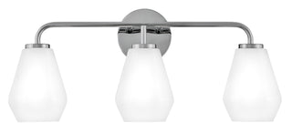 Gio Medium Three Light Vanity in Chrome