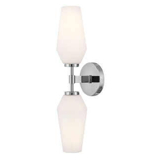 Gio Large Two Light Sconce in Chrome