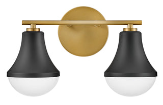 Haddie Small Two Light Vanity in Black