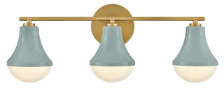 Haddie Medium Three Light Vanity in Seafoam