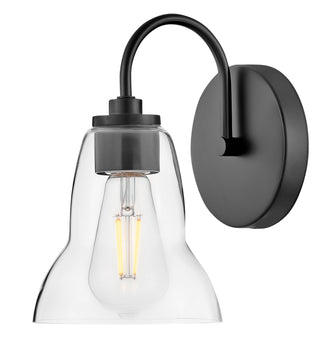 Vera Small Single Light Vanity in Black