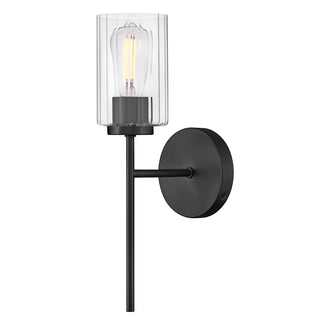 Leta Medium Single Light Sconce in Black