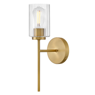 Leta Medium Single Light Sconce in Lacquered Brass