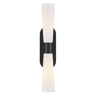 Beau Large Two Light Sconce in Black