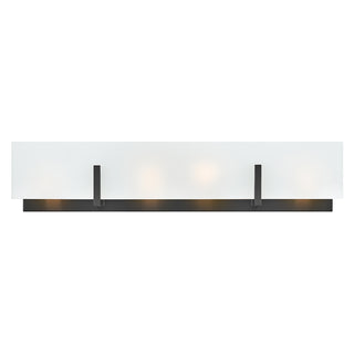 Roman Medium Four Light Vanity in Black
