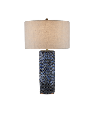 Polka Dot Blue Table Lamp