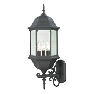 Spring Lake 25'' High 3-Light Outdoor Sconce - Matte Textured Black