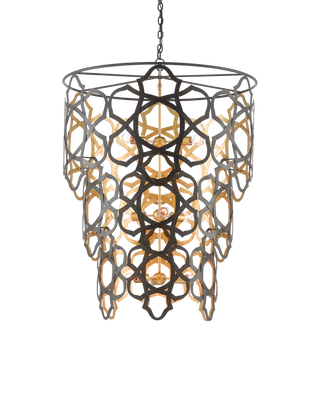 Mauresque Large Bronze & Gold Chandelier