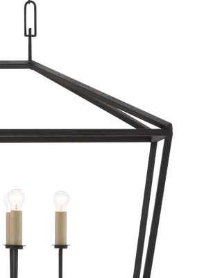 Denison Rectangular Black Lantern