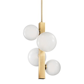 Hinsdale Pendant with Aged Brass Finish