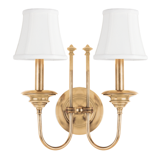 Yorktown Wall Sconce with Aged Brass Finish