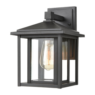 Solitude 11'' High 1-Light Outdoor Sconce - Matte Black