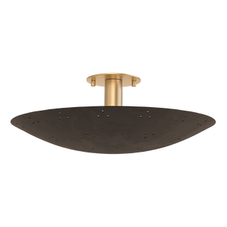 BERN Flush Mount with VINTAGE BRASS/BRONZE Finish