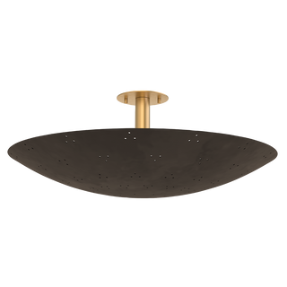 BERN Flush Mount with VINTAGE BRASS/BRONZE Finish