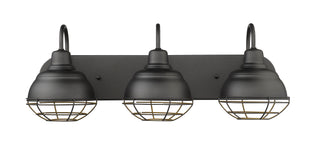 Neo-Industrial 3-Light Vanity Matte Black