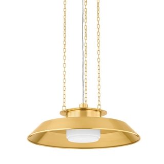 WOODROW Pendant with Aged Brass Finish