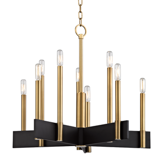 Abrams Chandelier Aged Brass