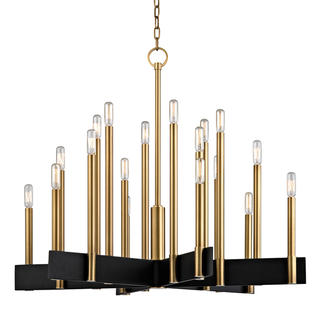 Abrams Chandelier Aged Brass