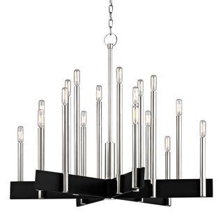 Abrams Chandelier with Polished Nickel Finish