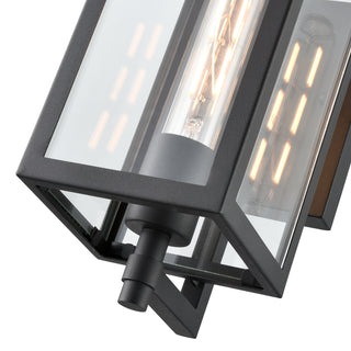 Messi 1-Light Outdoor Wall Sconce Textured Black