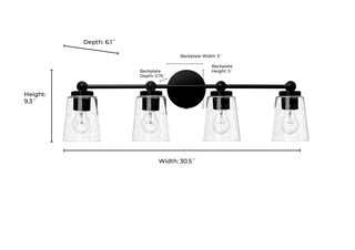 Lauryn 4-Light Vanity Polished Nickel